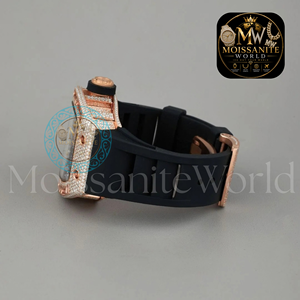 Premium Men Square Mechanical <b>Watch</b> <b>Diamond</b> Tourbillon Design Sapphire Crystal Luxury Sport <b>Watch</b> Stainless Steel Rubber Band - Product Image 3