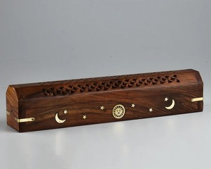 Classic Wooden Bakhoor Burner-Eco-Friendly Spring Season <b>Home</b> Fragrance for Calm Daily Ambience - Product Image 1