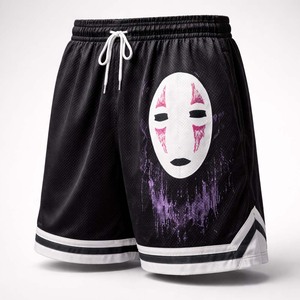 กางเกงบาสเก็ตบอลตาข่ายผู้ชายโลโก้แบบกำหนดเอง ไม่มีลายกราฟิก สตรีทแวร์ กางเกงกีฬาออกกำลังกาย ขายส่ง - Product Image 1