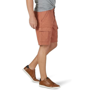 Custom Canvas Material <b>Men</b> Cargo <b>Shorts</b> Six Flap Pockets Tough Heavy Quality Off <b>White</b> Tone Neat Knee Length Cargo <b>Shorts</b> - Product Image 3