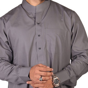 Thobe de haute qualité pour hommes musulmans, style Jubbah, logo personnalisé, couleur personnalisée, vente directe de mode - Product Image 5