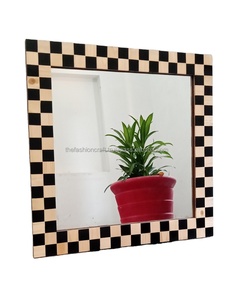 Premium Modern Handmade Custom Chess Design <b>Square</b> <b>Mirror</b> Wall Art for Home & Office Decoration Wedding Occasion - Product Image 5