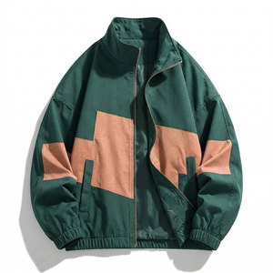 Retro Outdoor Japanese jacket Quilted Cavalry Twill Winter Jacket with <b>Stand</b> Collar & Zipper Front - Product Image 1