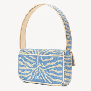 Sac coloré indien fait main perlé, artisanat ethnique de luxe, poignée baguette en perles de verre, accessoire de mode durable et tendance en cristal - Product Image 6