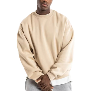 Sudaderas de Cuello Redondo de Algodón Personalizadas al por Mayor para Hombre, Sudadera de Cuello Redondo Lisa de Alta Calidad - Product Image 4