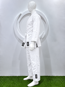 Uniforme de karaté SHH en coton blanc, vêtements d'arts martiaux unisexes, tenue d'entraînement durable avec ceinture - Product Image 3
