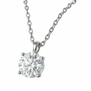 Colgante Clásico Personalizable de Diamante Redondo Cultivado en Laboratorio, Certificado IGI, Chapado en Oro Blanco, para Unisex, de Proveedor Indio - Product Image 4