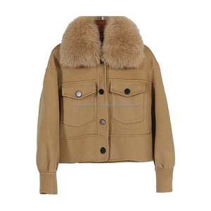 2025 Hot Sale New Autumn Winter Regular Casual Loose Waterproof Polyester Coats Stand Collar <b>Jackets</b> - Product Image 1