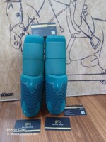 BRAND ZONE Protège-tendons en néoprène pour chevaux, ensemble de 4 protections pour les jambes, comprenant deux protections avant et deux protections arrière