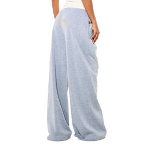 กางเกงจ็อกเกอร์โลโก้สั่งทำสำหรับผู้หญิง สไตล์ลำลอง เอวสูง ทรงหลวม ผ้าฝ้าย 100% แต่งดีเทลขาดๆ ราคาขายส่ง - Product Image 3