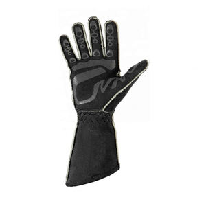 Gants de karting à doigts entiers en PU, antidérapants, avec fermeture auto-agrippante, rouge et noir, unisexes, pour la conduite en extérieur, gants de karting - Product Image 6