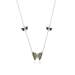 สร้อยคอจี้พลอยทัวร์มาลีนธรรมชาติเงินแท้ 925 ดีไซน์ใหม่มาแรงสำหรับผู้หญิง รับออกแบบเครื่องประดับตามสั่งจากซัพพลายเออร์ - Product Image 1