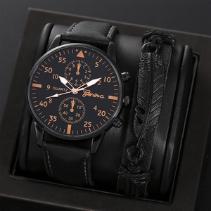 Reloj de Hombre de Cuero, Reloj Formal Analógico de Cuarzo para Negocios NW1341 - Product Image 2