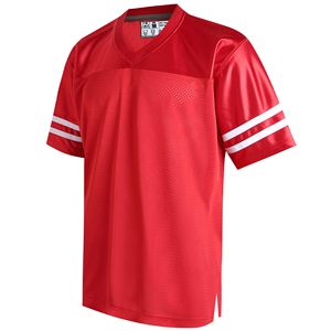 เสื้อฟุตบอลคลาสสิกสำหรับผู้ชาย ผ้าตาข่ายระบายอากาศดี แบบเรียบ สามารถสั่งทำได้ เสื้อยืดออกกำลังกายแบบยูนิเซ็กซ์ เสื้อกีฬา เสื้อลำลอง ชุดออกกำลังกาย - Product Image 1