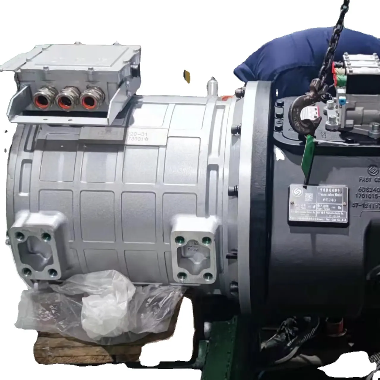 عرض ساخن شاحنة كهربائية 220 كيلووات 350 كيلووات Brogen EV PMSM AC موتور ل 30-40T الشاحنات الثقيلة الشاحنات