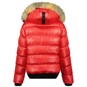 Chaqueta parka larga de invierno para mujer, abrigo cálido de grosor estándar, cierre de cremallera, decoración con capucha de piel, 100% - Product Image 6