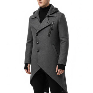 Manteau en laine tendance pour hommes - Vêtements chauds de saison, design classique, couleurs personnalisables, logo, fournisseur en gros de haute qualité - Product Image 1