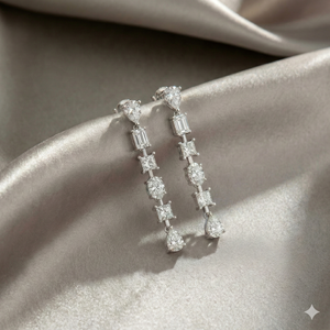 Pendientes de Diamantes de Laboratorio de Alta Calidad de 2.78Ct, Oro de 10K y 14K, Corte Elegante, Joyería Ligera y Sofisticada para Propietarios de Boutiques - Product Image 1