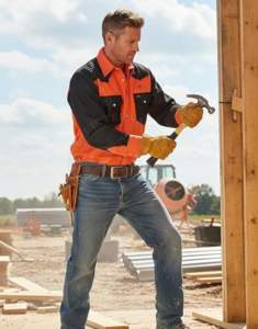 Camisa Ignífuga CAT2 Resistente a las Llamas 8.2cal/cm2 ATPV NFPA 2112 al por Mayor, Nivel de Protección, Color Rojo y Negro, Ligera, de Algodón, para Soldadura - Product Image 3