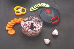 Picadores de Verduras Manuales de Plástico de Último Diseño, Cuchillas de Acero Inoxidable, Aptos para Lavavajillas, Herramienta para Frutas y Verduras, Ecológicos y Seguros - Product Image 4