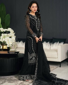 Trendy Collection Womens Cotton Fancy 3 Pcs Trendy Kurta Set Kurta Pant Set con Dupatta para boda y fiesta - Product Image 4