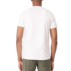 <b>White</b> Cotton Men's Regular Fit Round Neck Half Sleeved <b>T</b> <b>Shirts</b> - Product Image 3