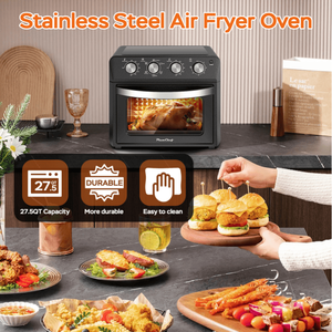 Forno da Banco 6-in-1 da 27,5QT 1600W con 4 Menu Preimpostati per Friggere ad Aria, Cuocere Pizza, Grigliare, Tostare, Mantenere Caldo, Cuocere il Pane, Disidratare, Scongelare - Product Image 6