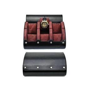 Étui de montre en cuir vintage fait main, pochette de voyage portable pour montre - Boîte de rangement protectrice pour collectionneur de montres à fente unique - Product Image 2