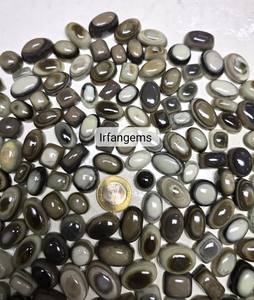 Pierre de fabrication de bijoux en quartz naturel de haute qualité, œil de serpent infini, cabochon, coupe ovale, prix de gros, lot Irfan - Product Image 5