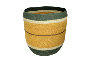 Cesta de Almacenamiento de Fibra Natural Ecológica, Moderna, Trenzada, de Seagrass, para Organización del Hogar, Decoración de Sala de Estar, Cesta Circular Tejida a Mano - Product Image 3