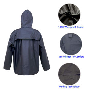 Ensemble de survêtement personnalisé léger, imperméable et coupe-vent, avec veste à taille élastique et pantalon à cordon de serrage - Product Image 2