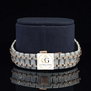 Reloj de Diamantes Moissanite en Oro Rosa para Hombre, Suministro al por Mayor, Reloj de Pulsera de Lujo Premium, Disponible para Suministro Mundial - Product Image 5