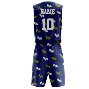 Maillots de basket-ball réversibles personnalisés par sublimation OEM, uniformes de basket-ball sublimés sur mesure - Product Image 2