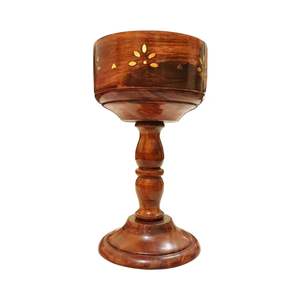 Juego de quemador de incienso de madera, quemador de incienso árabe Oud con tarro de almacenamiento, decoración islámica para el hogar, soporte para incienso - Product Image 3