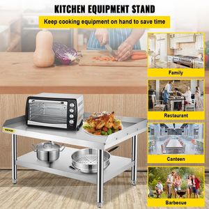 Support de Grill en Acier Inoxydable pour Équipement de Cuisine, 48 x 30 x 24 Pouces, Réglable, Rangement, Fabrication Commerciale en Acier - Product Image 2