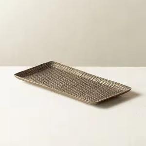 Bandeja de Metal Ecológica y Duradera de Alta Calidad para Chocolate, Plato de Acero Inoxidable para Servir Dulces, Frutos Secos, Estilo Moderno para el Hogar - Product Image 4