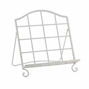 Elegante Soporte Metálico Ajustable Multifuncional para Libros de Cocina, Revistero, Organizador de Almacenamiento, Estantería Blanca para Decoración del Hogar - Product Image 2