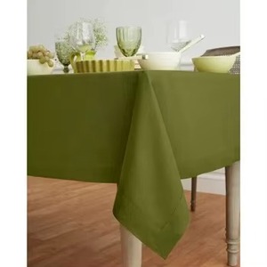 60x90 Moss Green Cotton <b>Table</b> <b>Cover</b> Rectangle Custom Sizes Colors Options Farmhouse <b>Table</b> Cloth Natural Dining <b>Table</b> Cloth - Product Image 2