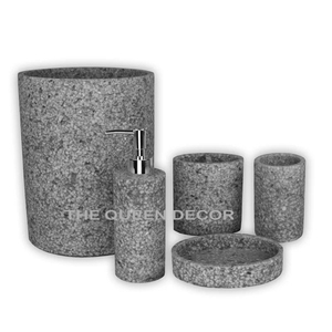 Creative Handcrafted <b>Set</b> of 6 Antique Copper Stainless Steel Metal <b>Bathroom</b> <b>Accessories</b> Square Shaped Antiqued Finish - Product Image 6