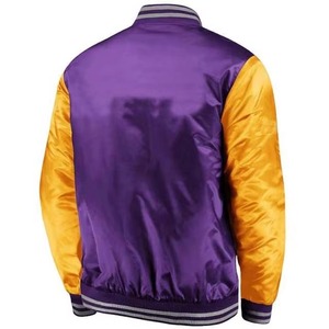 Chaqueta de satén ligera y elegante para hombre, diseño de cremallera completa, corte holgado, exterior de nailon, chaqueta de poliéster satinado de moda con cremallera completa - Product Image 5