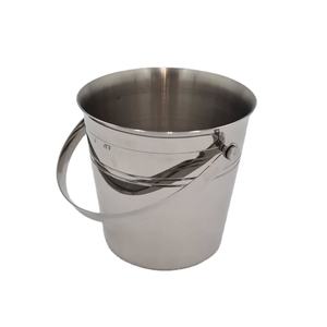 Seau à glace en métal argenté antique, dernier design, pour bars, hôtels, refroidisseur à vin, bac à glaçons, seau à champagne. - Product Image 1