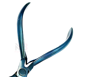 Pinzas MAGMA BEAUTY MB-ZS-622 Ultra Afiladas para Aplicación de Queratina, Mango Largo Azul para Uso Comercial, Extensiones de Cabello con Queratina - Product Image 5