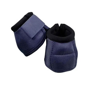 Horse Fetlock <b>Boots</b> Black With Pink Velcro Closure Unisex Riding Wear Waterproof Neoprene Material - Product Image 2