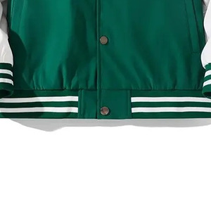 Varsity <b>Jacket</b> Modern Bomber Style Wool <b>Leather</b> <b>Jacket</b> Lightweight Fashion OEM Factory Direct Production Supply - Product Image 4