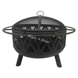 Brasero de Hierro de Lujo con Pintura Resistente al Calor, Diseño Independiente, Calentador Exterior para Leña/Carbón - Product Image 2