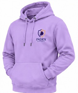 Fabricante de Sudaderas Personalizadas Index Apparel, Ropa Urbana Premium de Alta Calidad, Marca Privada, Sudadera con Capucha de Forro Polar Morado para Hombre - Product Image 3