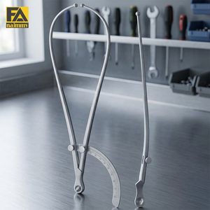 Pelvímetro con fórceps obstétricos, escala graduada y brazo recto reemplazable para uso quirúrgico - Product Image 2