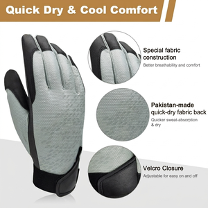 Guantes de Racquetball Transpirables con Cobertura Completa de Dedos, Absorción de Impactos, Soporte para Muñeca, Compresión y Estabilidad para Aumentar la Velocidad del Swing - Product Image 3
