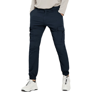 Pantalones Cargo de Hip Hop para Hombre al por Mayor, con Logotipo Personalizado, Precio de Fábrica, Corte Regular, Cierre con Cordón, Cintura con Botones, Bolsillos Laterales - Product Image 1