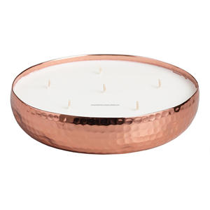 Tarro de cera para velas, recubierto de polvo blanco dorado, Color personalizado disponible, elegante contenedor de Metal asequible para regalos de decoración del hogar - Product Image 6